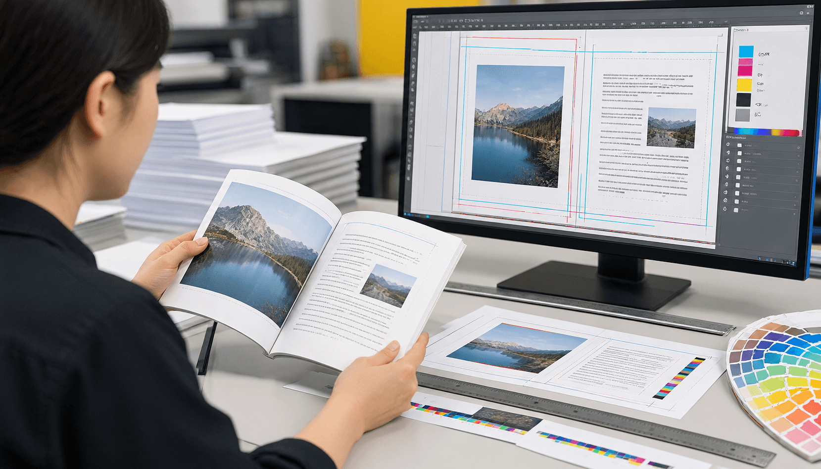 PDF intérieur de livre prêt à imprimer avec contrôle du format fini, du fond perdu et des marges