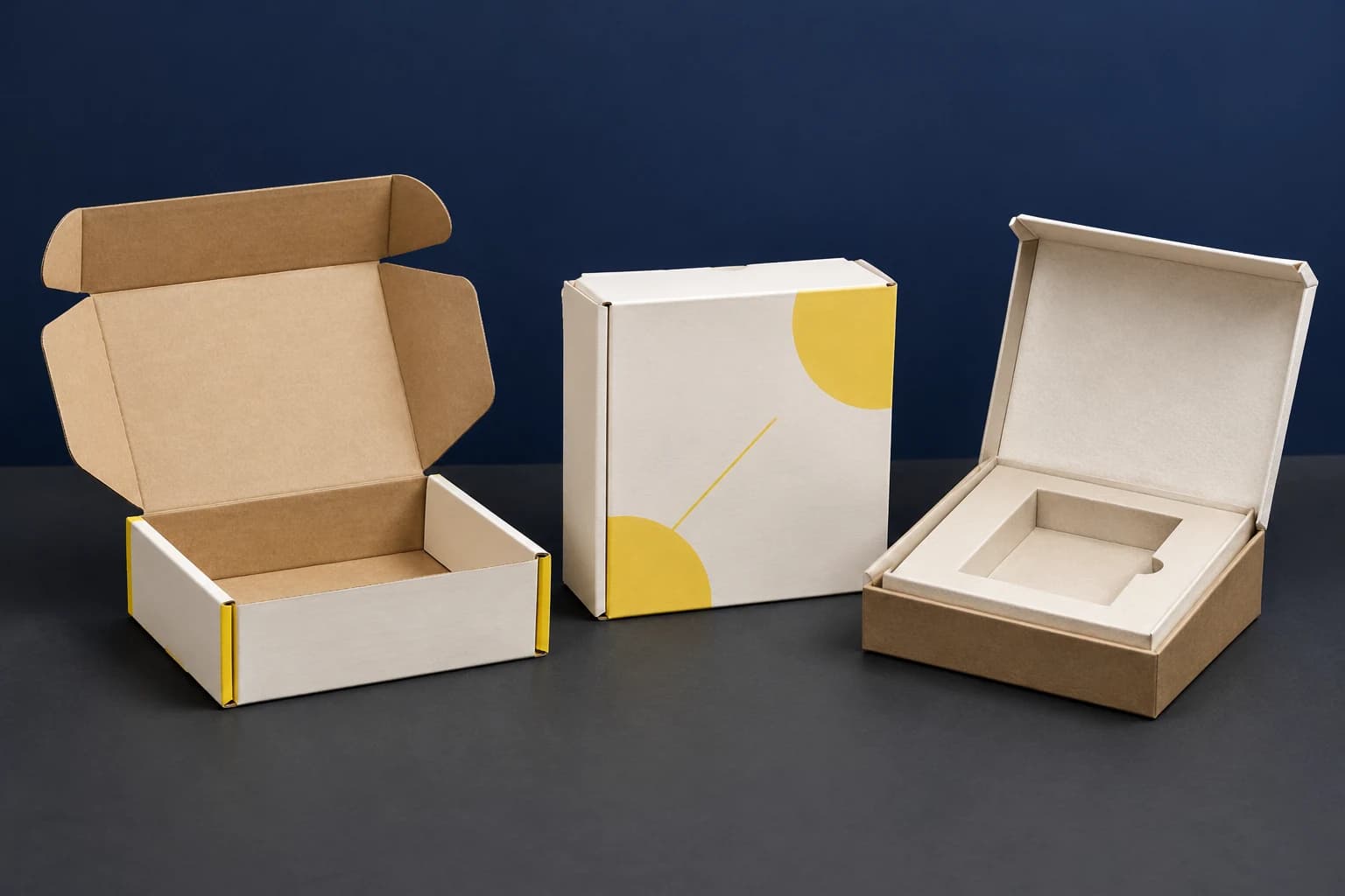 Cartones plegables y cajas de presentación rígidas con insertos de cartón