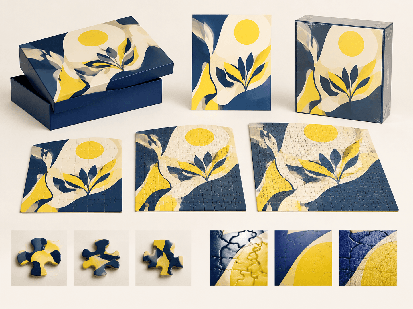 Configurations de puzzles illustrés et options de finition