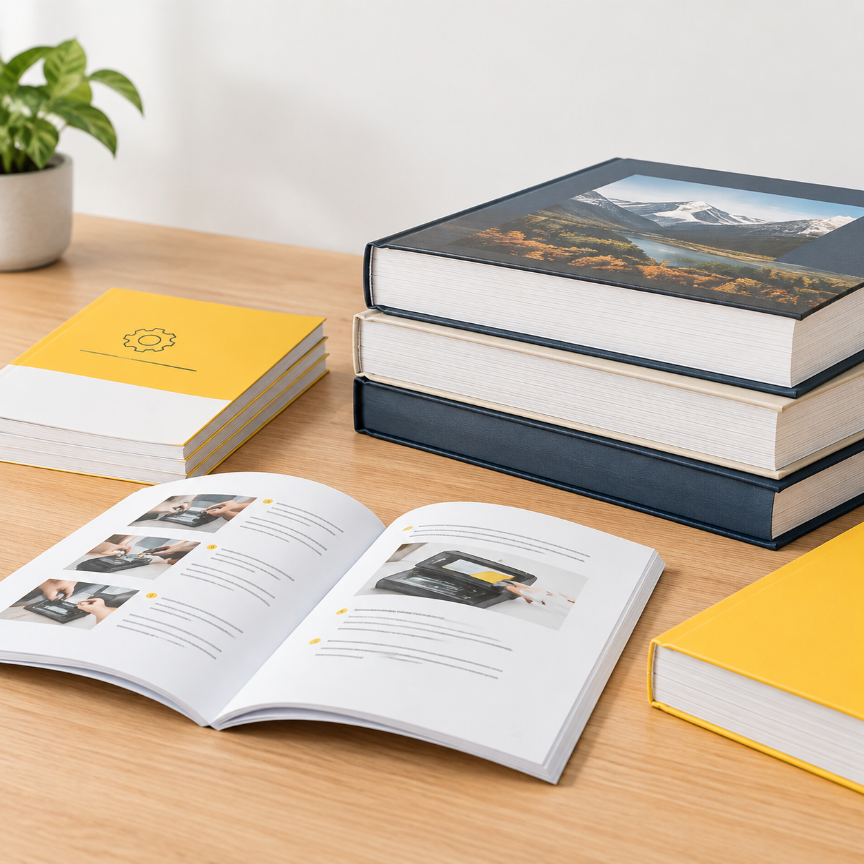 Short manuals, thick books and frequently handled editions