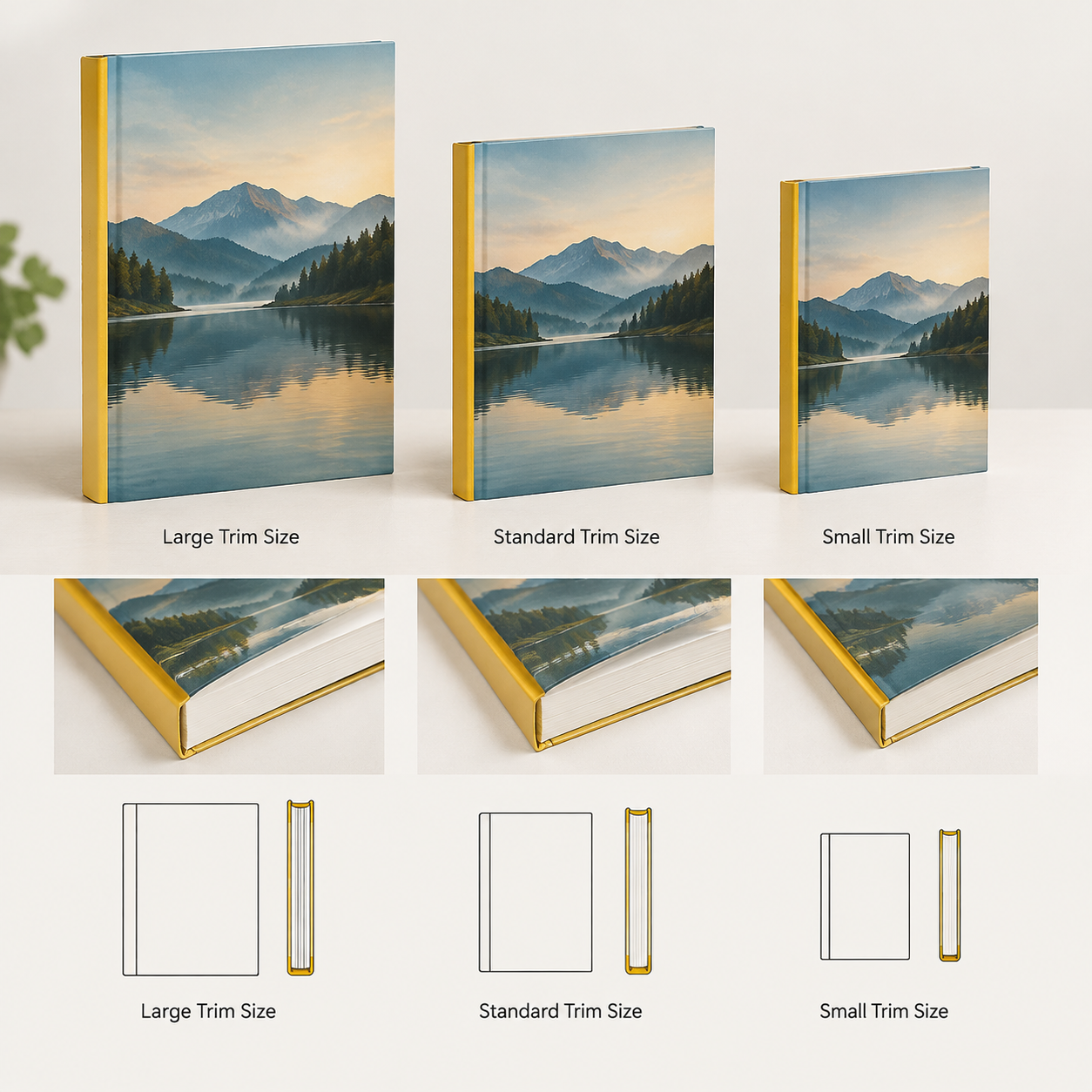 How trim size changes the book structure